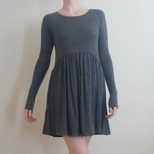 BCBGeneration Babydoll Dress Heathered Charcoal
